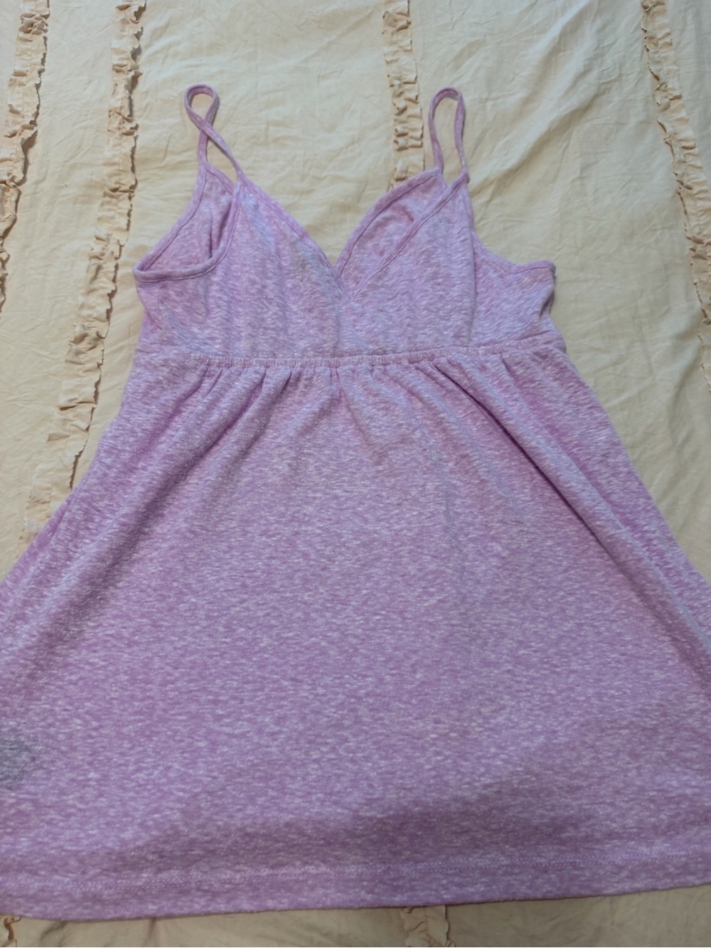 Express light purple babydoll top